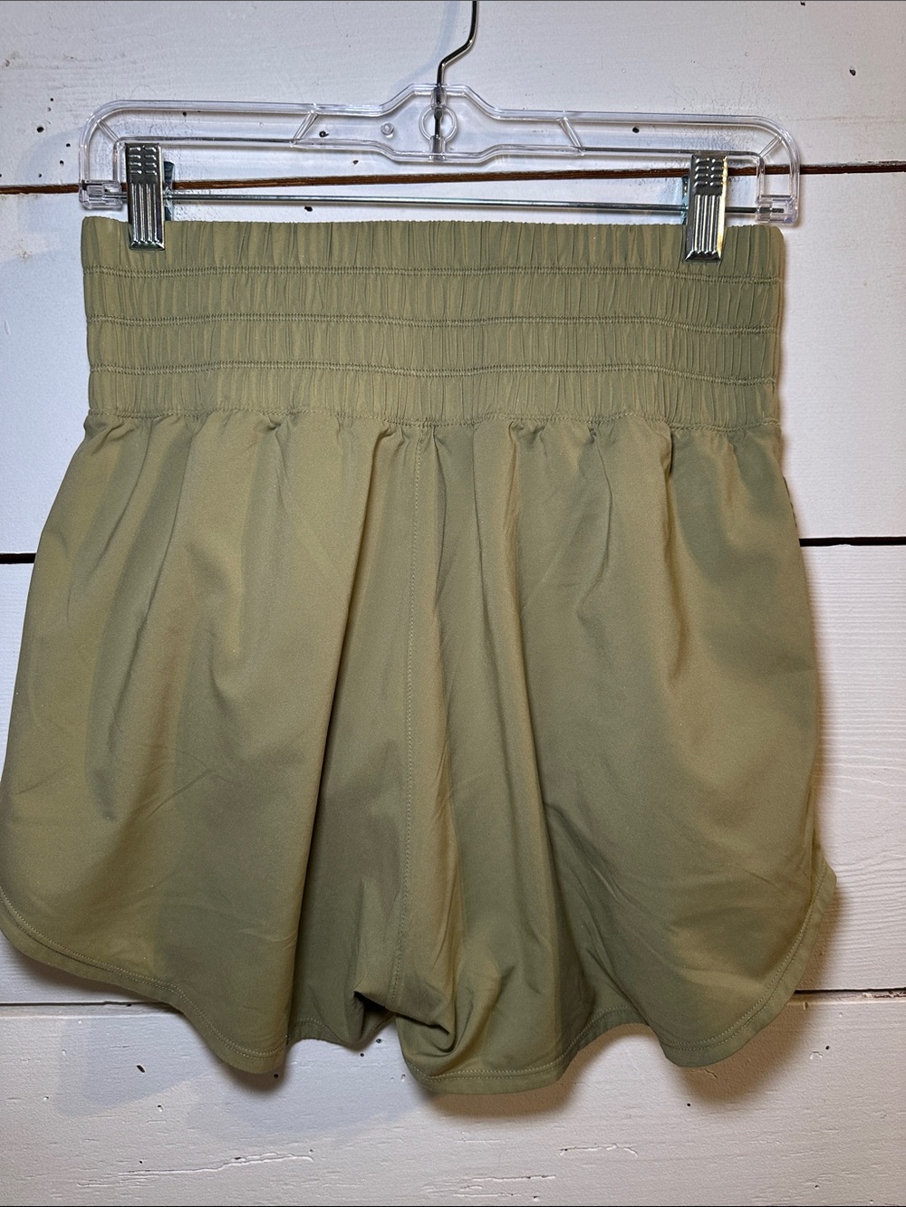 Nike Womens Dri-FIT Ultra High-Waisted 3" Lined Shorts Neutral Olive Medium - Picture 5 of 11